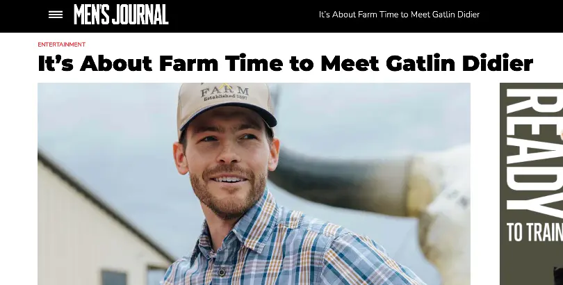 Men's Journal - Meet Gatlin Didier