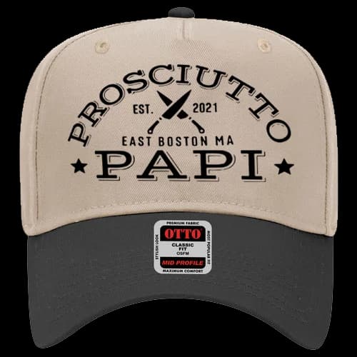 Prosciutto Papi Khaki w/Black Brim Hat