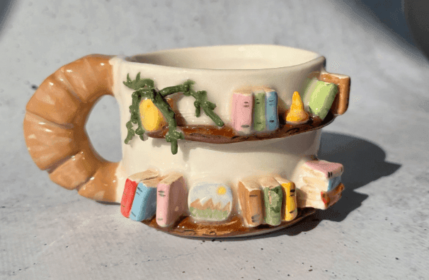 Ceramic book mug