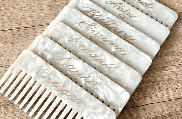 Engraved comb 