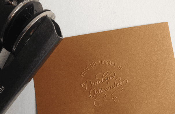 Personalized book embosser 
