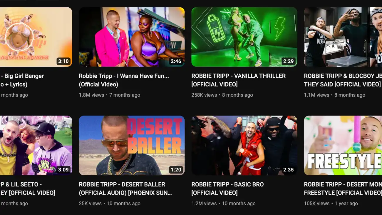 Watch ROBBIE TRIPP Music Videos - YouTube