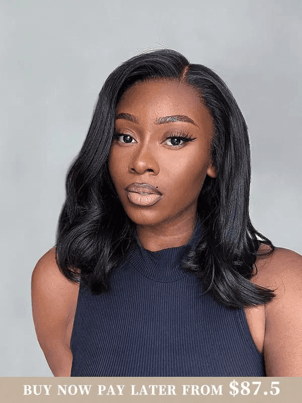 Emery Yaki Bob Wig Glueless Lace Frontal Wig