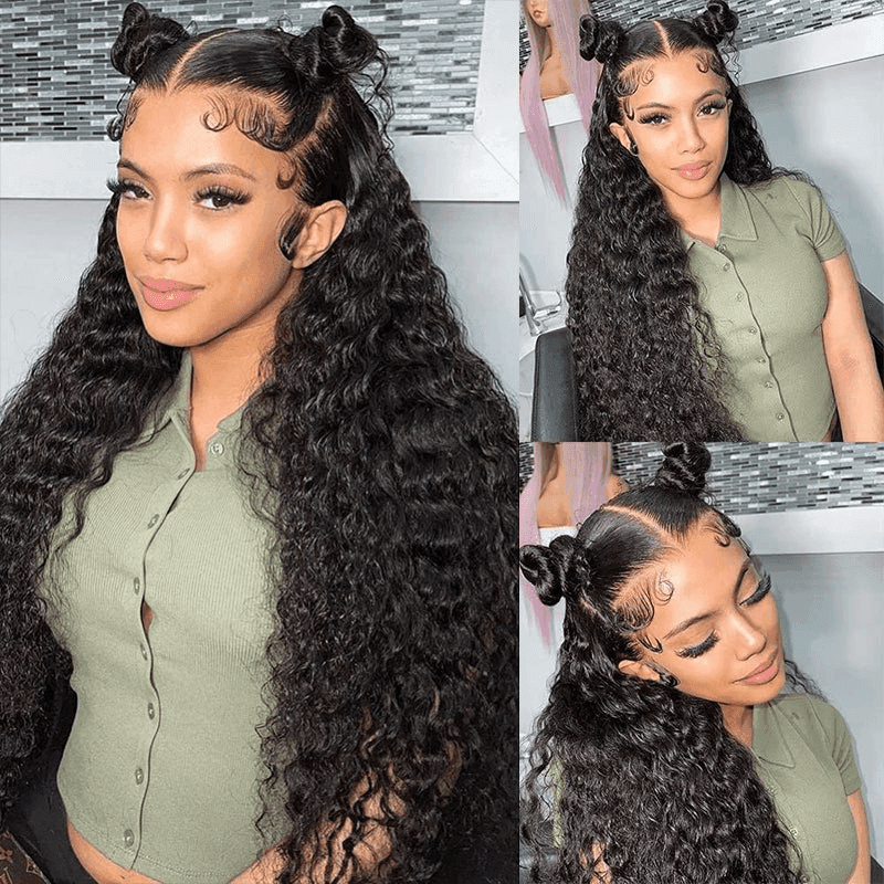 Sterly 13x6 Transparent Deep Wave Front Wigs