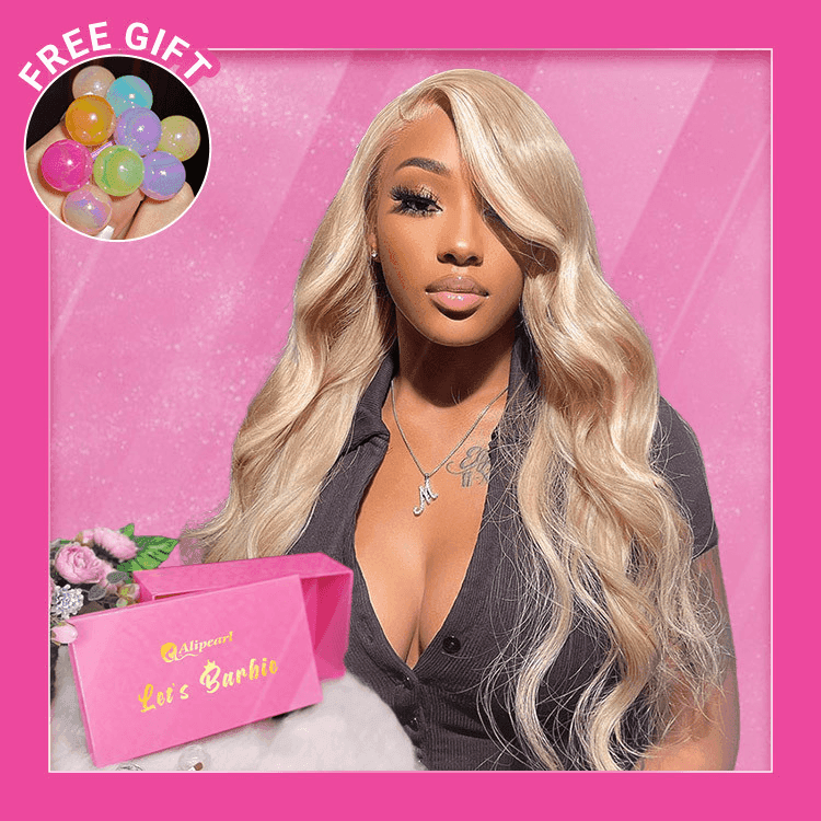 Alipearl milk brown body wave lace front wig