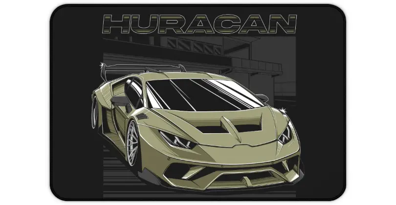 Huracan Desk Mats - Speed Meets Style