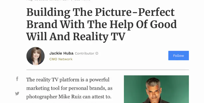 FORBES MAGAZINE INTERVIEW