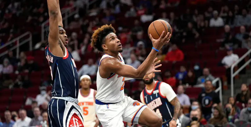 "Miles McBride Sparks Knicks Over Rockets"
