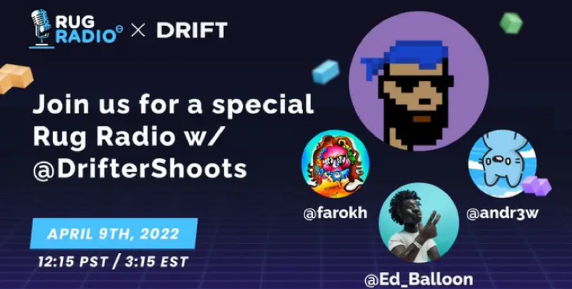 DrifterShoots x Rug Radio First Day Out Space