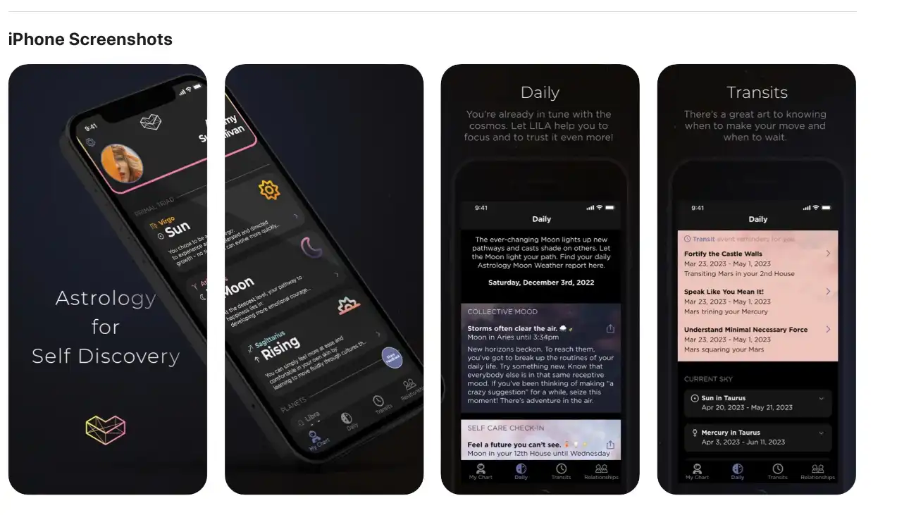 LILA App - Powered by Astrology