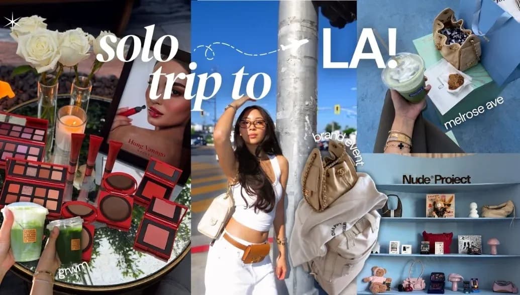  first EVER solo trip to LA vlog 🍵 best matcha, brand trip events & luxury shopping