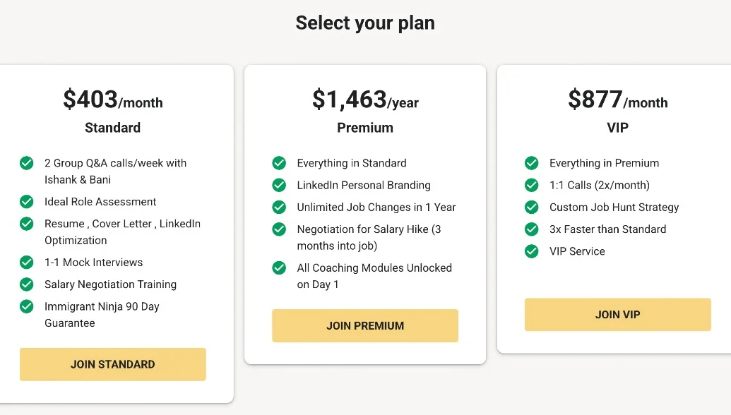 Enroll in Career Coaching (price in USD)