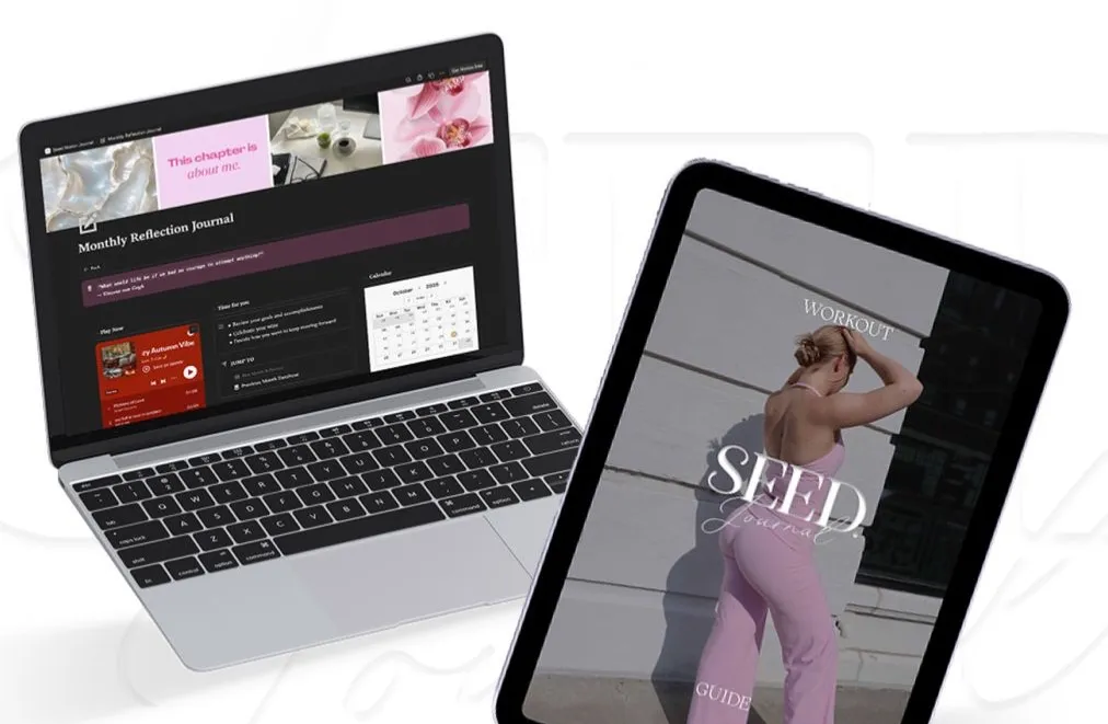 SEED JOURNAL | notion + workout PDF bundle