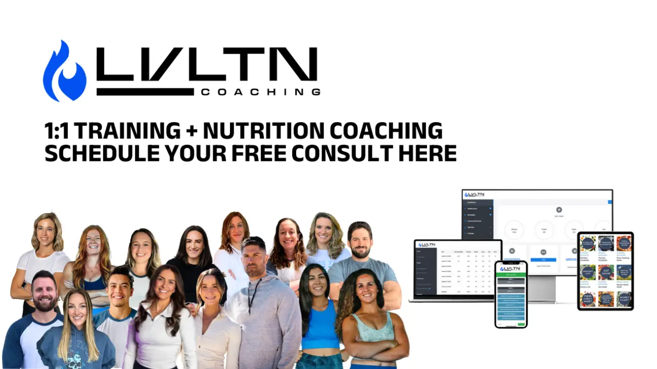 1:1 Coaching: Custom Nutrition +Training 