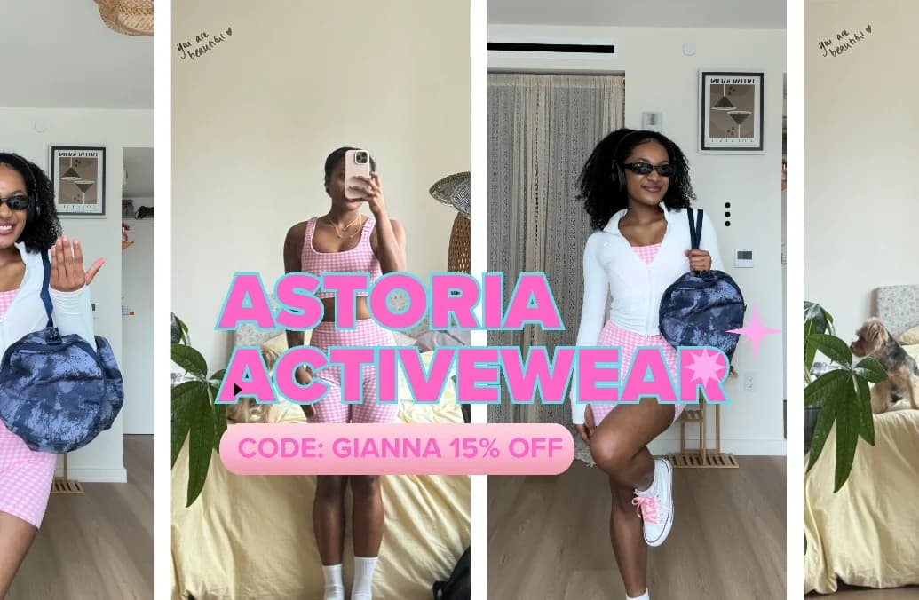 Astoria Activewear Discount! Code: GIANNA