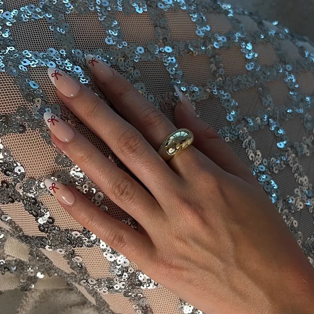Scarlet Twist Press On Nails
