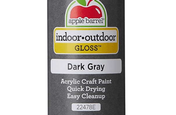 Dark Gray Acrylic Paint