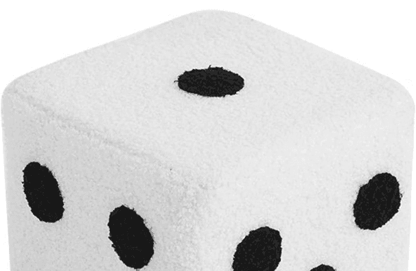 Soft Dice Cube Foot Stool