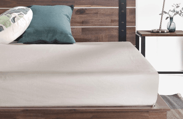 Metal & Wood Platform Bed 