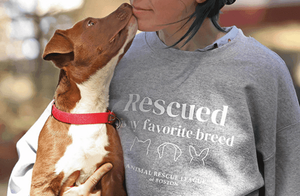 "Rescued Is My Favorite Breed" Crewneck Sweatshirt