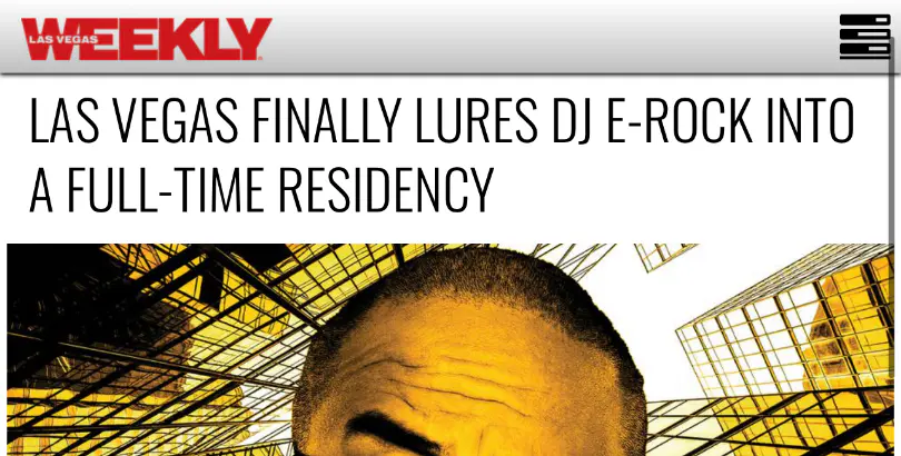 DJ E-Rock x Las Vegas Weekly Feature 2022