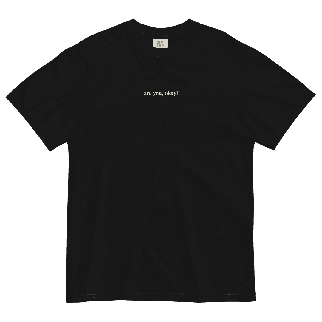 are you, okay? embroidery tee