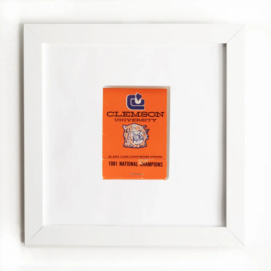 Clemson University - Framed Print Matchbook - College University Gift - Match South
