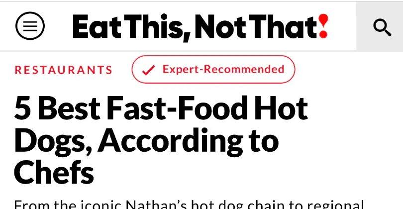 5 Best Fast-Food Hot Dogs, According to Chefs