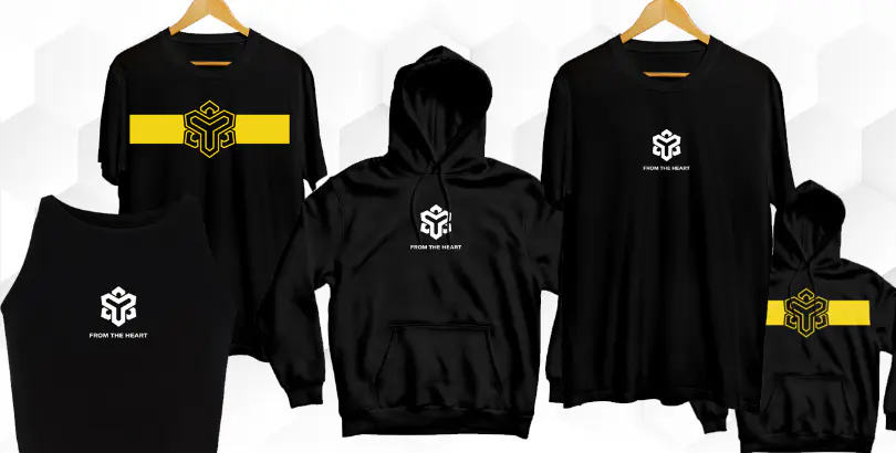 MERCH FROM THE HEART 💛🖤