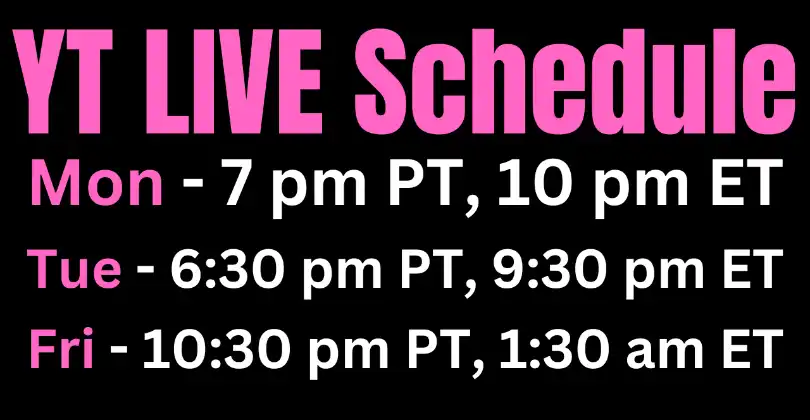 🔴 YT LIVESTREAMS