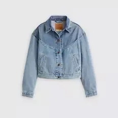 Shrunken '90s Western Trucker Jacket