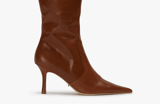 Shaq Toffee Como Calf Boots | Heels | Tony Bianco