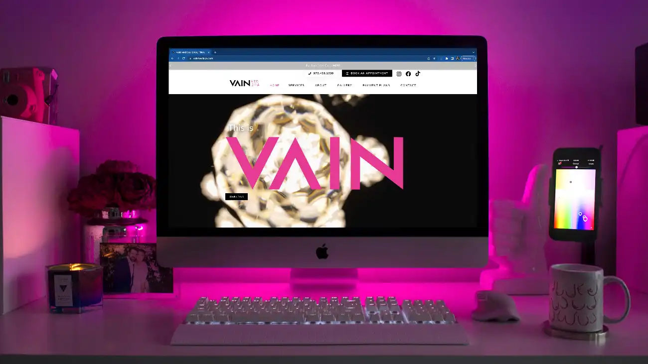 VAIN Medi Spa Website