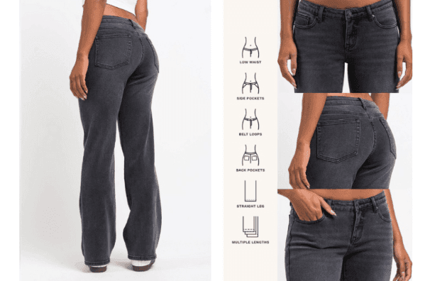 Dina 02Low Rette Jeans