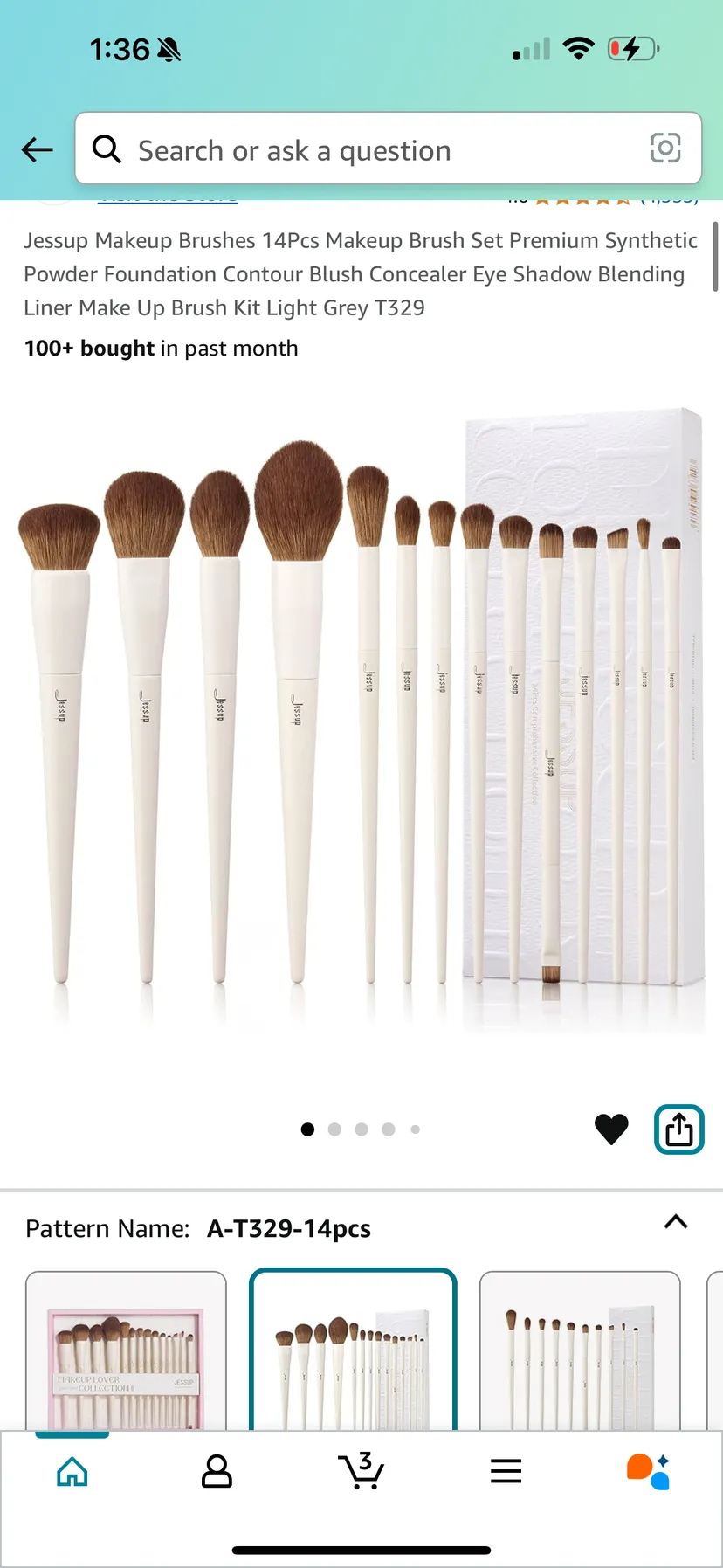 Jessup Cream Brushes