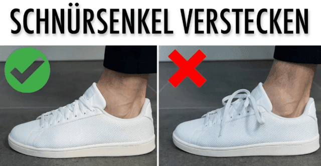 SCHNÜRSENKEL VERSTECKEN
