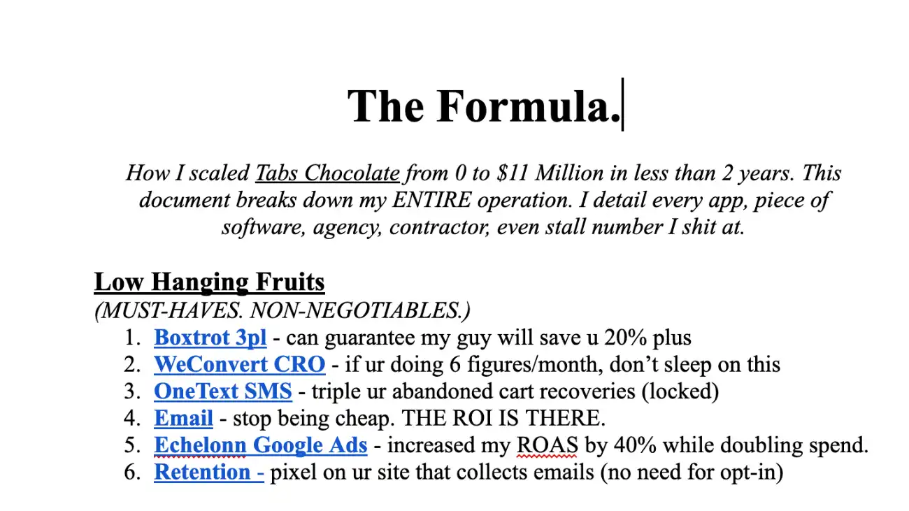 "The Formula" - My entire agency & tech stack