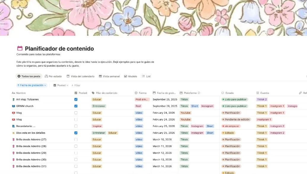 Planificador de contenido