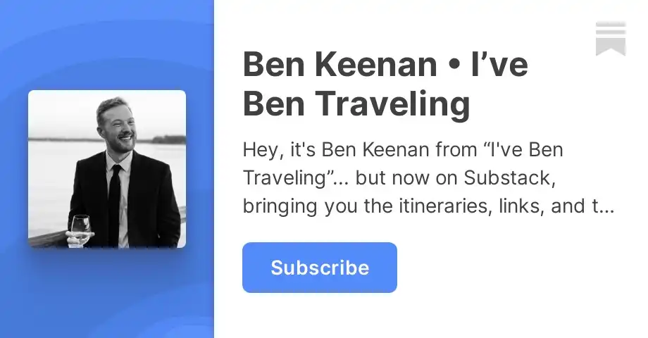 I’ve Ben Traveling | Substack