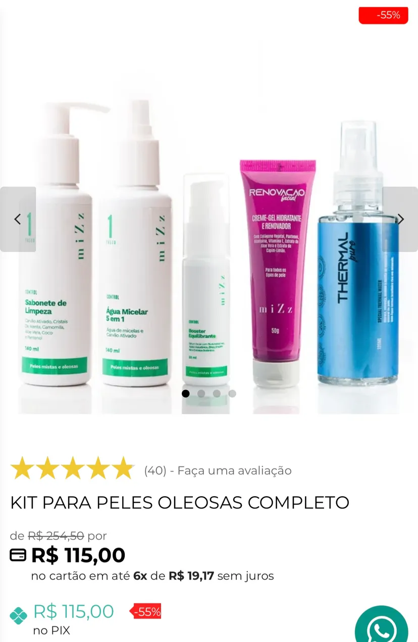 5 produtos por R$115 | Semana consumidor Mizz