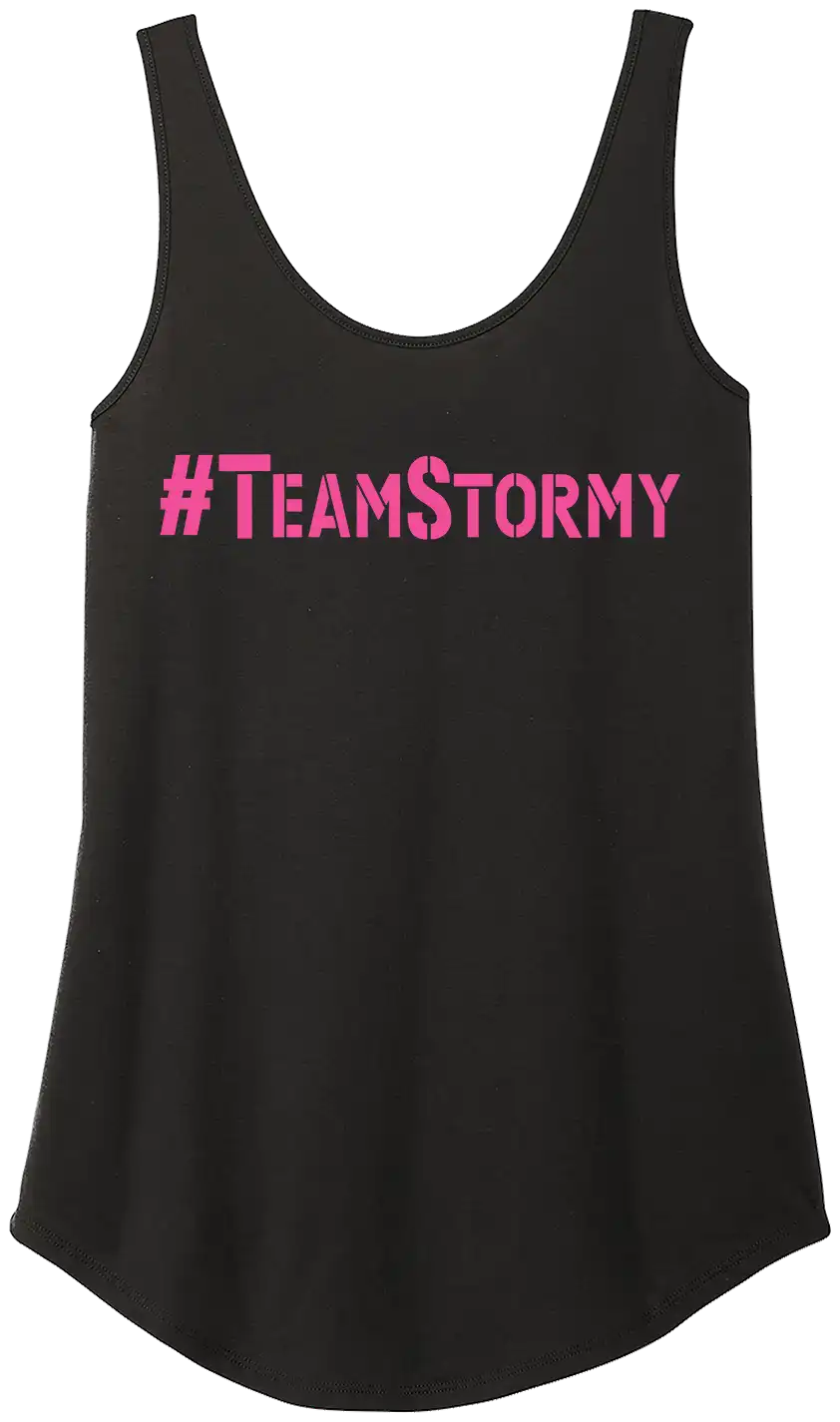 Pink #TEAMSTORMY Womens Tank Top
