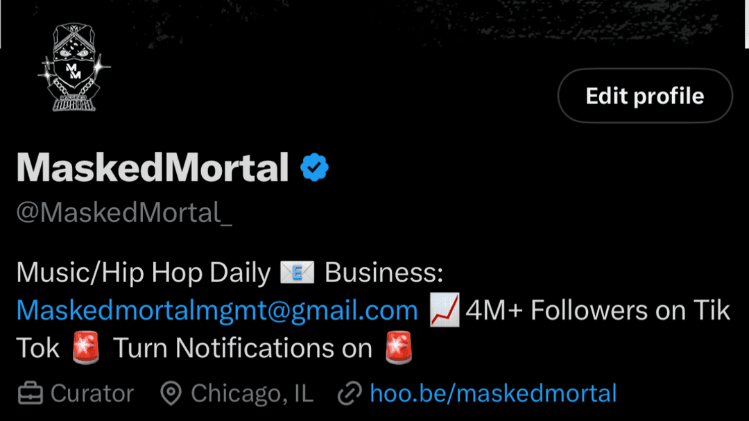 Masked Twitter Page & Music News!🔥