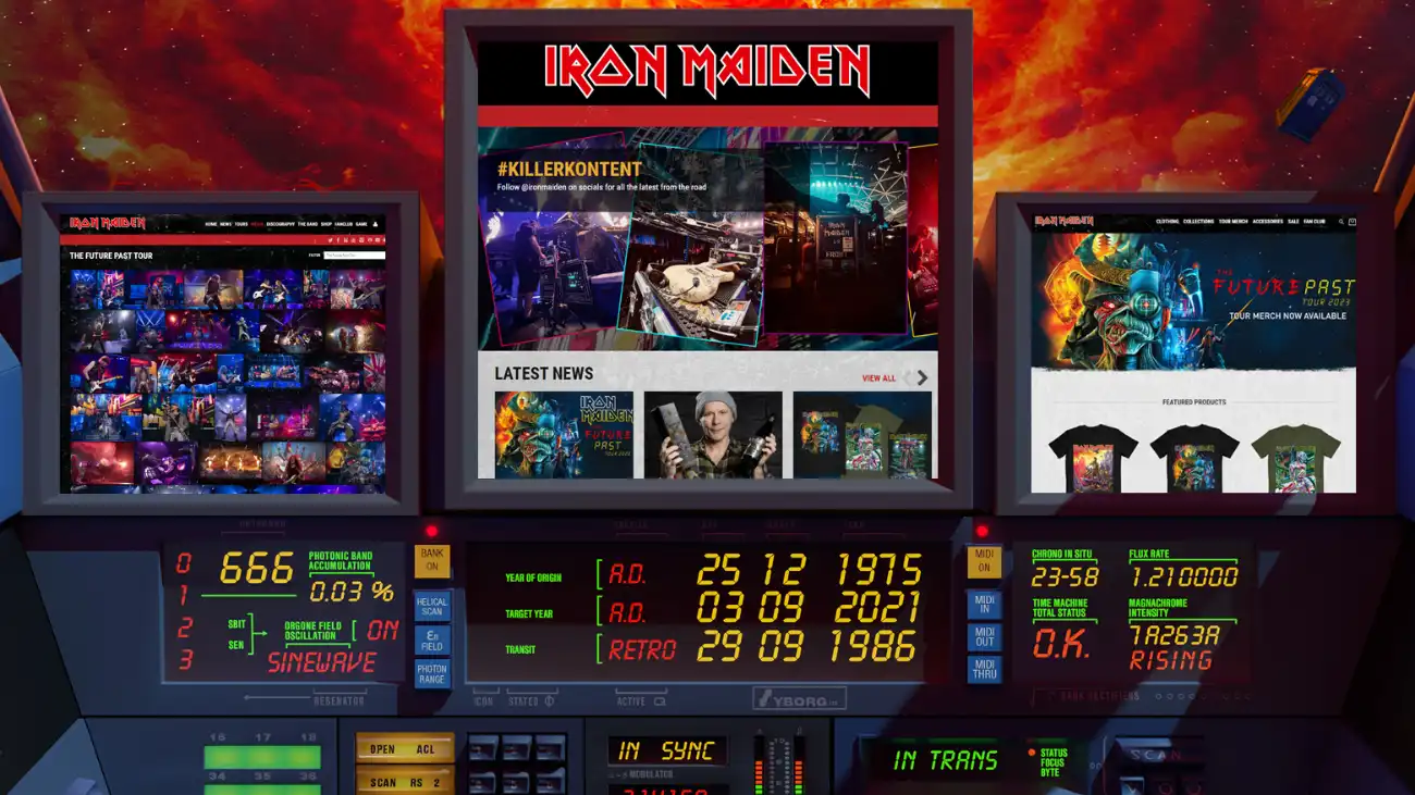 GET THE LATEST NEWS AT IRONMAIDEN.COM