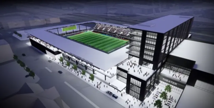 New 8,000-seat stadium on the edge of campus
