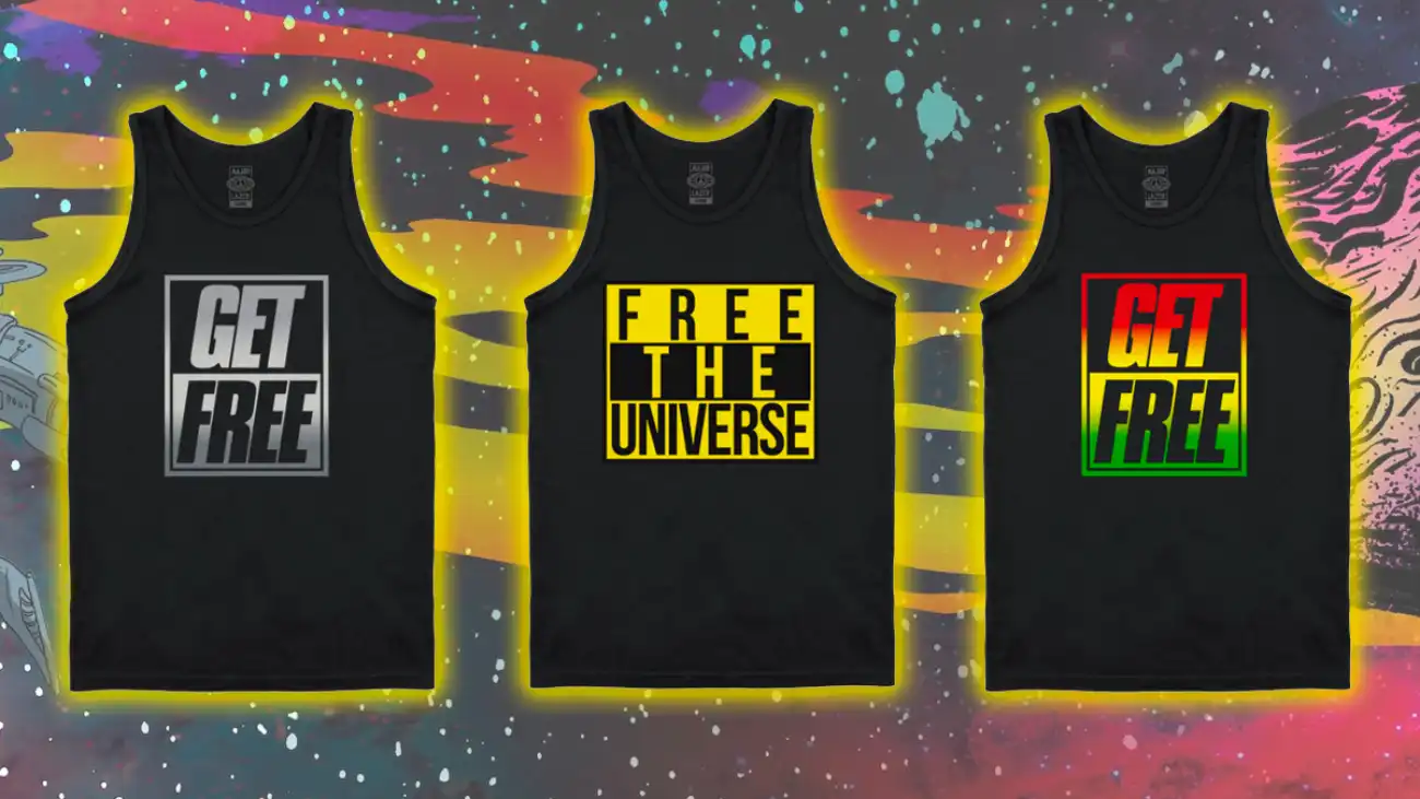 "Free The Universe" Anniversary Tanks