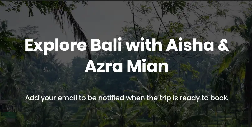 Come to Bali!
