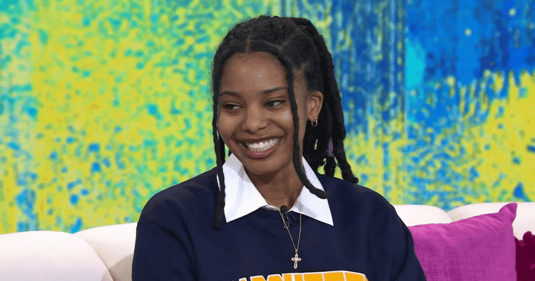 First year Psych major Kennedi Luckett and Dwyane Wade on the Today Shiw! 
