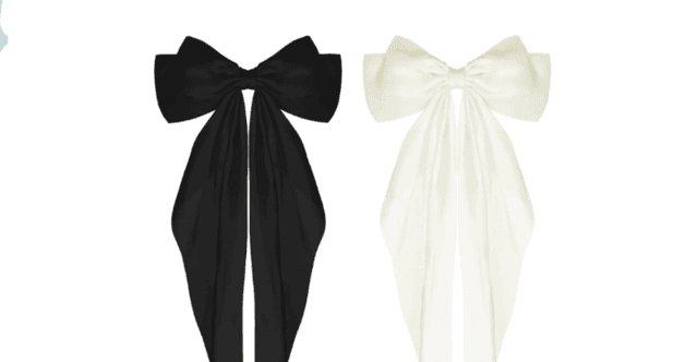 Silky hair bows