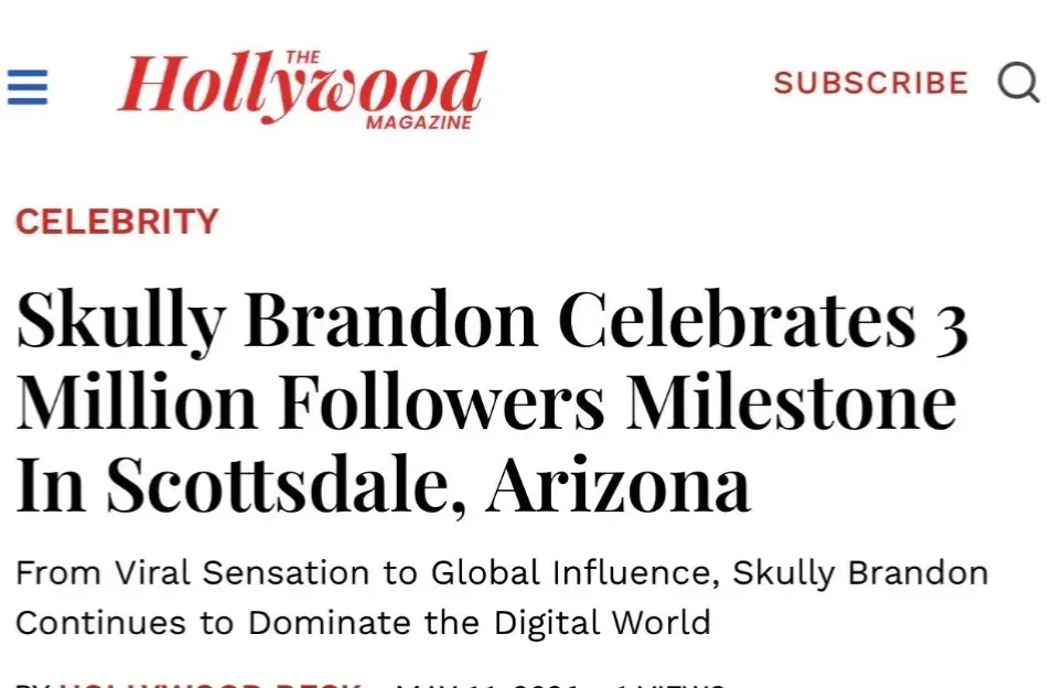 The Hollywood Magazine: Skully Celebrates Milestone