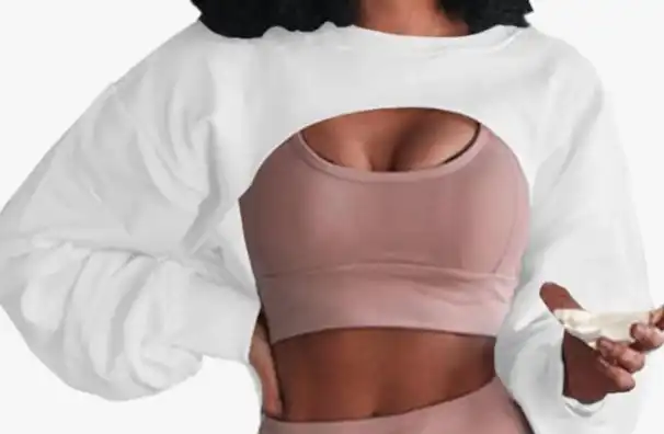 Crewneck Bolero Sweatshirt